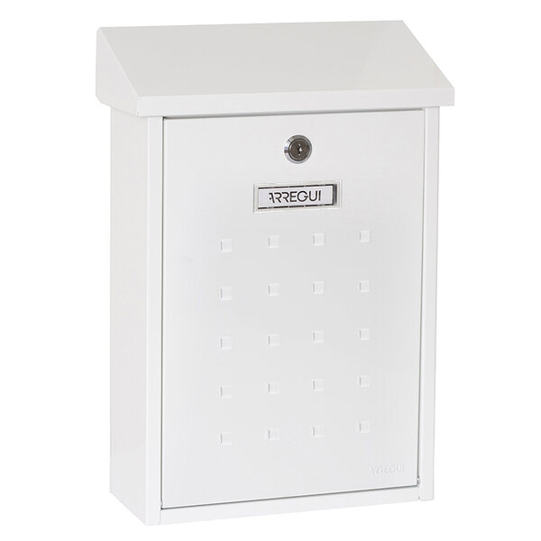 Boîte aux Lettres en Acier  Premium E5601  Anti-pluie  Facile à Installer  Blanc
