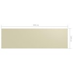 vidaXL Écran de balcon Crème 120x400 cm Tissu Oxford