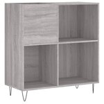 vidaXL Armoire à disques sonoma gris 84 5x38x89 cm bois d'ingénierie
