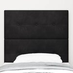 vidaXL Tête de lit avec tête de lit Noir 90 cm Cuir synthétique