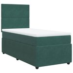 vidaXL Sommier à lattes de lit avec matelas Vert foncé 90x190 cm
