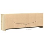 vidaXL Meuble TV avec LED chêne sonoma 139 5x34x50cm bois d'ingénierie