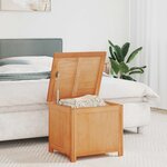 vidaXL Boîte de rangement avec stockage Naturel 50 x 45 x 45 cm