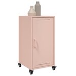 vidaXL Buffet rose 36x39x72 cm acier laminé à froid
