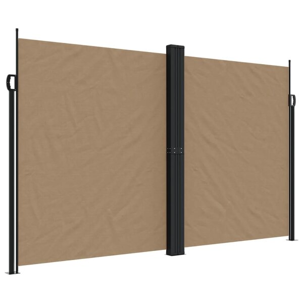 vidaXL Auvent latéral rétractable taupe 200x1200 cm