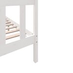 vidaXL Cadre de lit sans matelas blanc bois massif 140x200 cm