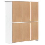 vidaXL Garde-robe BODO blanc 146x53 5x173 cm bois massif de pin