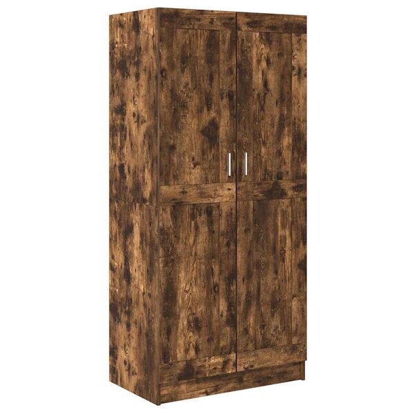 vidaXL Garde-robe Chêne fumé 82 5x51 5x180 cm Bois d'ingénierie