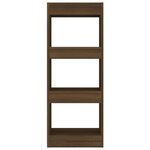 vidaXL Bibliothèque/Séparateur de pièce Chêne marron Bois d'ingénierie