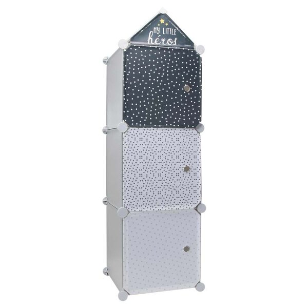 Rangement enfant 3 cubes modulables 30x30 cm