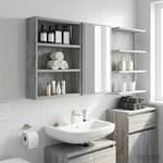 vidaXL Armoire murale de salle de bain Gris Sonoma 40 x 10 x 50 cm