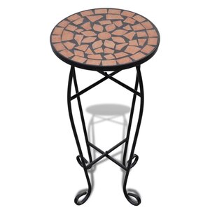 vidaXL Table d'appoint Mosaïque Terre cuite