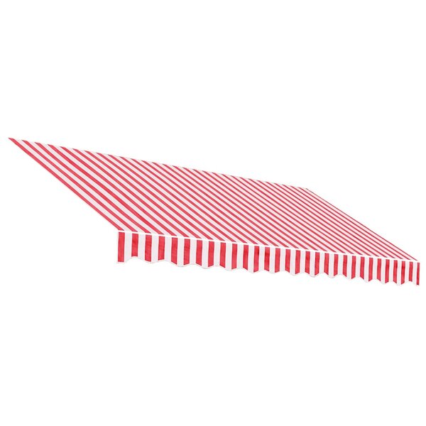 vidaXL Tissu de remplacement pour auvent rayures rouges et blanches
