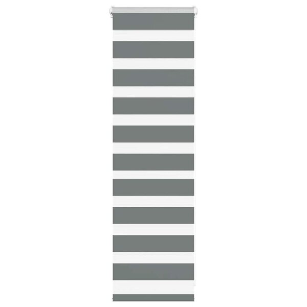 vidaXL Store zèbre gris foncé largeur du tissu 35 9 cm polyester