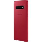 Samsung coque en cuir s10 - rouge bordeaux