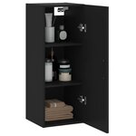 vidaXL Armoire murale noir 34 5x34x90 cm