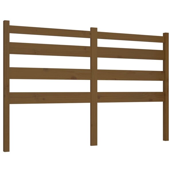 vidaXL Tête de lit Marron miel 166x4x100 cm Bois massif de pin