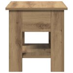 vidaXL Table basse chêne artisanal 40x40x42 cm bois d'ingénierie