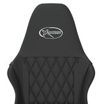 vidaXL Chaise de jeu de massage noir similicuir