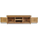 vidaXL Meuble TV teck massif 120x30x40 cm
