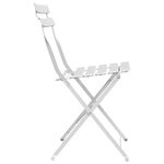 vidaXL Chaise de jardin pliante 2 Pièces Blanc 42 x 46 x 82cm Métal