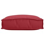 vidaXL Coussin pour assise de palette 4 Pièces Bordeaux 40 x 40 x 8 cm