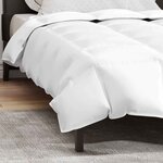 vidaXL Duvet d'été simple Blanc 135 x 220 cm Plume