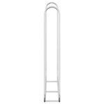 vidaXL Portant de bois de chauffage 150x25x150 cm acier galvanisé