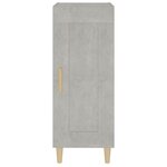 vidaXL Buffet Gris béton 34 5x34x90 cm Bois d'ingénierie