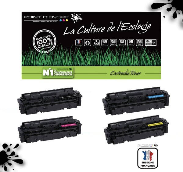055H / 055 / 3020C002 - 4 Cartouches NOIR / CYAN / MAGENTA / JAUNE - Grande capacité