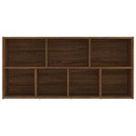 vidaXL Armoire à livres Chêne marron 50x25x106 cm