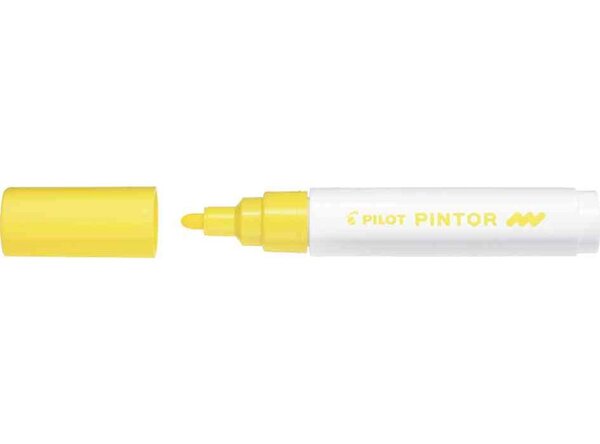 Marqueur à Pigment PINTOR pointe Moyenne Jaune PILOT