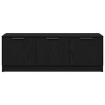 Meuble TV vidaXL Noir Chêne 102x35x36 5 cm Bois d'ingénierie