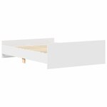 vidaXL Cadre de lit sans matelas blanc 150x200 cm
