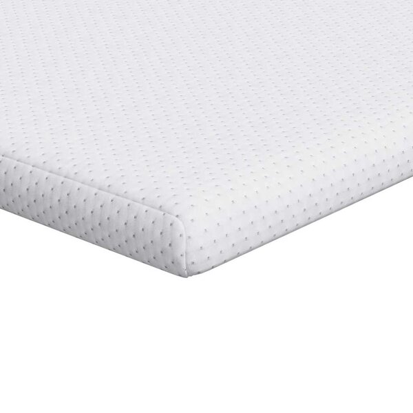 vidaXL Surmatelas Blanc 80 x 200 cm Tissu Jacquard