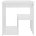 vidaXL Tables de chevet 2 Pièces blanc 40x30x40 cm bois d'ingénierie