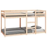 vidaXL Lit superposé 90x200 cm Bois de pin massif
