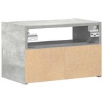 vidaXL Tables de chevet murales 2 Pièces gris béton 45x26x28 5 cm