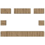 vidaXL Ensemble de meubles TV 8 Pièces chêne artisanal Bois d'ingénierie