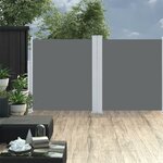 vidaXL Auvent latéral rétractable Anthracite 140x600 cm