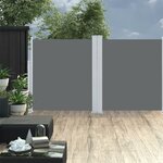 vidaXL Auvent latéral rétractable Anthracite 140x600 cm