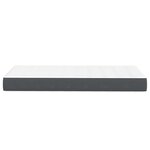 vidaXL Matelas de Lit avec matelas Gris 90 x 190 cm tissu