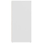 vidaXL Buffet blanc 80x36x75 cm bois d'ingénierie