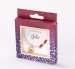 Bracelet julie avec perles rouges
