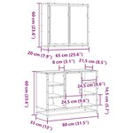 vidaXL Ensemble de meubles de salle de bain 2 Pièces chêne sonoma
