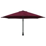 vidaXL Parasol de jardin Rouge  Noir 248 x 248 x 148 cm
