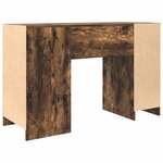 vidaXL Bureau chêne fumé 120x42x76 cm bois d'ingénierie