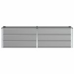 vidaXL Jardinière Gris clair 160 x 40 x 45 cm Acier