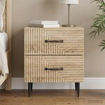 vidaXL Cabinet de chevet avec tiroir Chêne Sonoma 43 x 34 5 x 47 5 cm