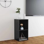 vidaXL Meuble TV gris brillant 72x35x36 5 cm bois d’ingénierie